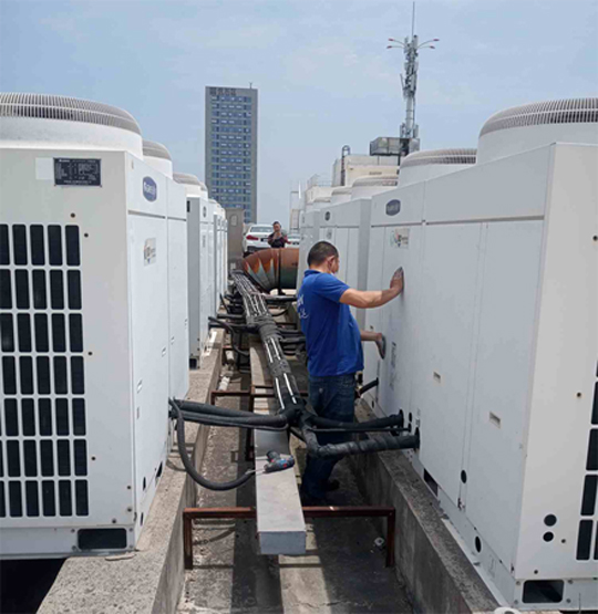 嘉陵中央空调制热和不制冷系统维修方法